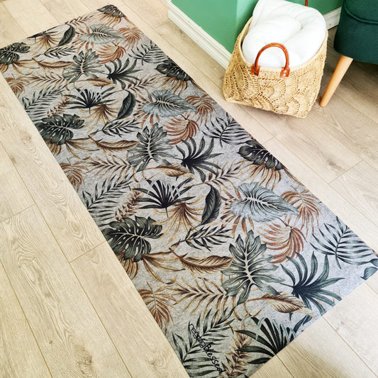 Leafy Palms - Recycled Felt Mat Runner