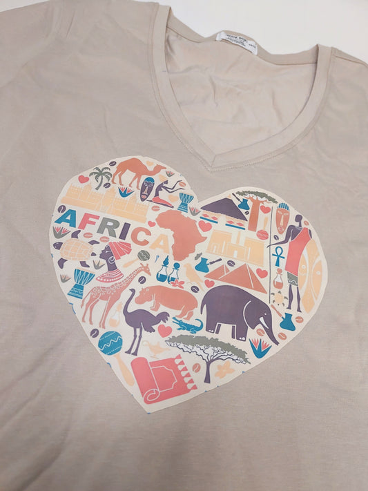 T-shirt - Africa heart