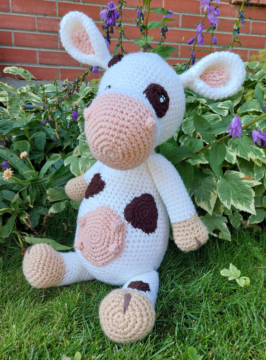 Crochet Cow 53cm Tall