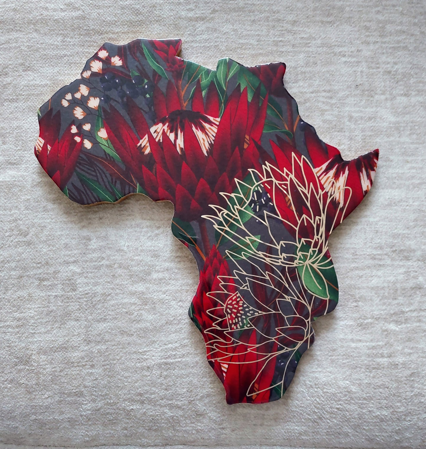 Africa Resin charcuterie board 44.5 x 40.5cm