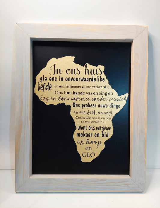 Afrikaans wall decor/Sign