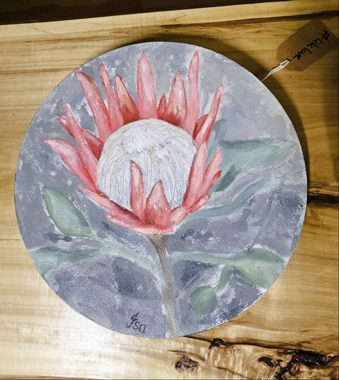 Hand painted Canvas - Protea