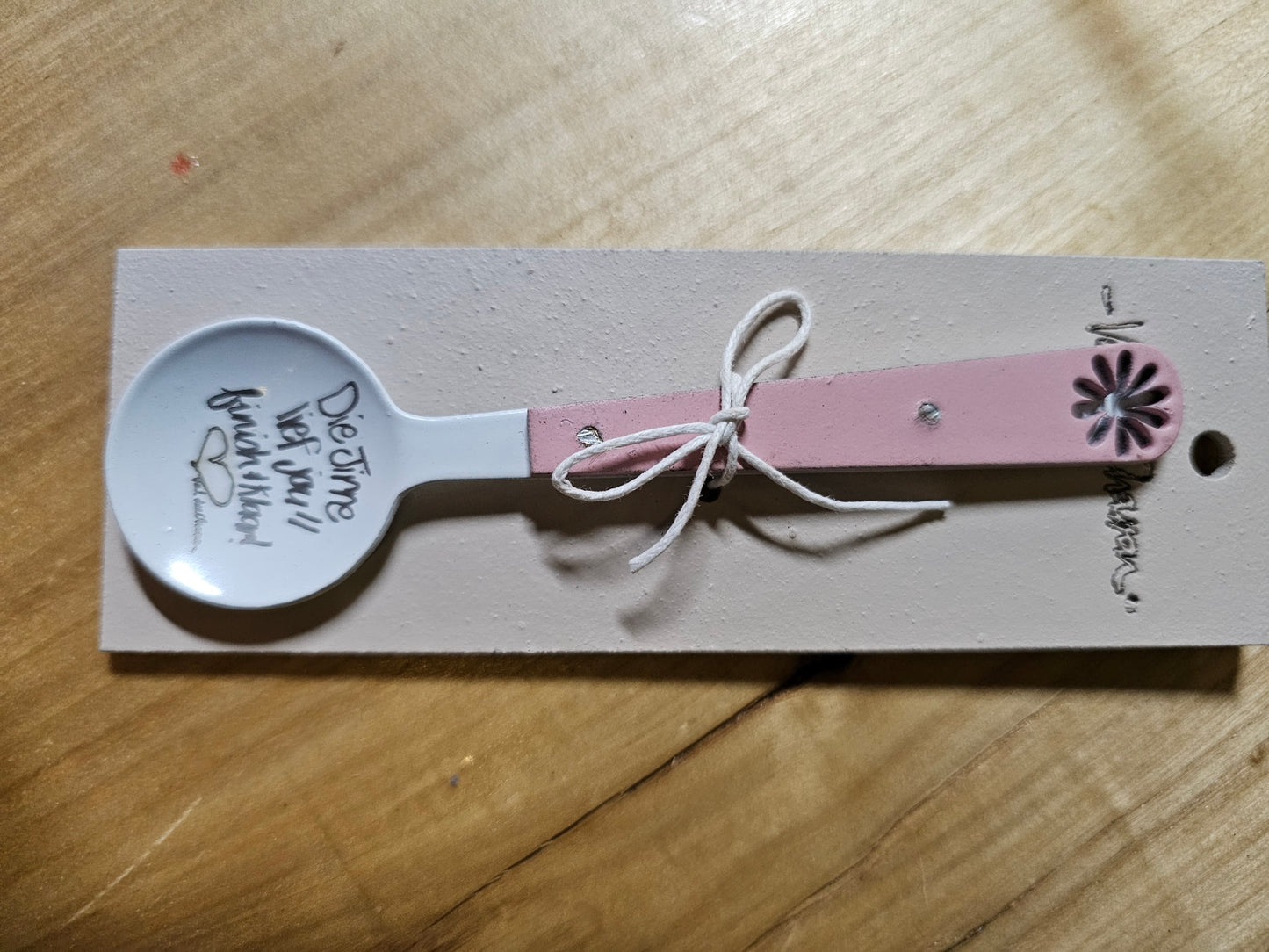 Enamel sugar spoon - Die Jirre lief jou - multiple colors