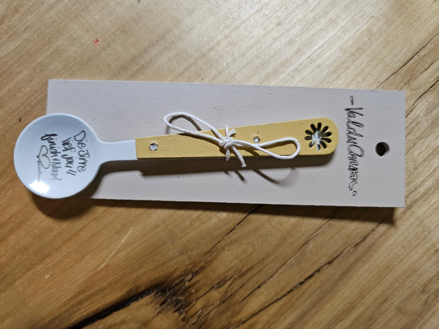 Enamel sugar spoon - Die Jirre lief jou - multiple colors