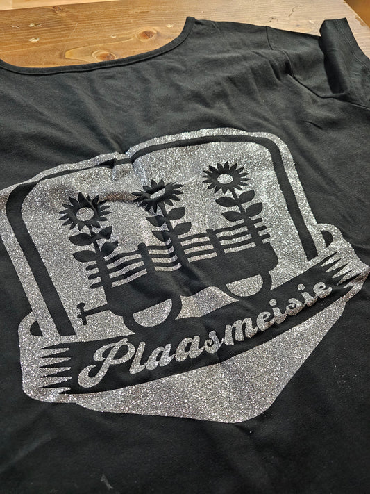 Womens T-shirt plaasmeisie - 3xLarge