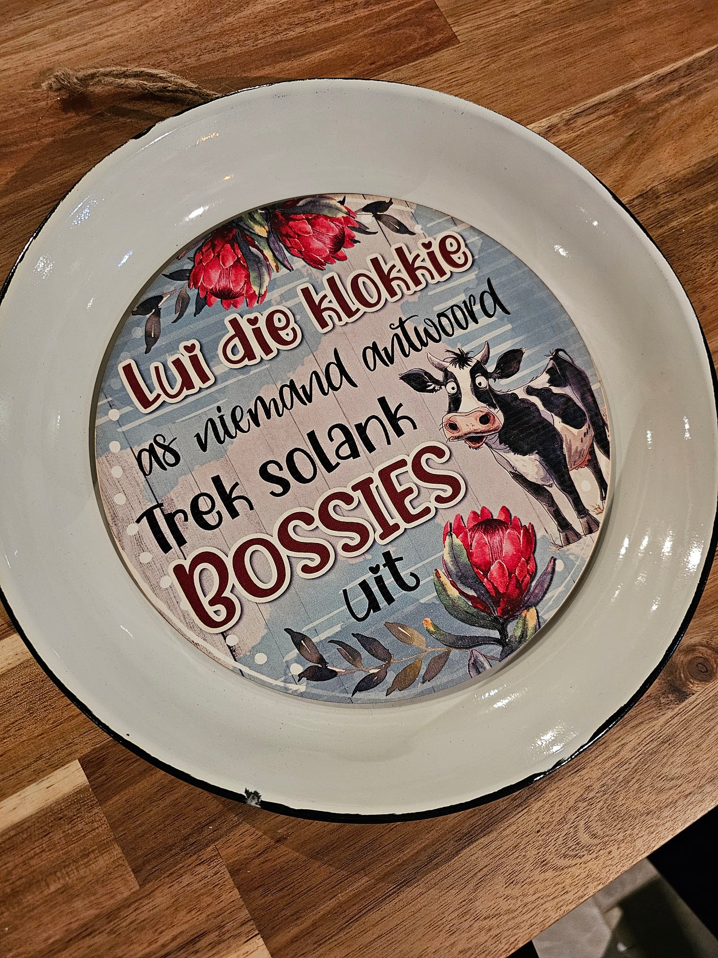 Enamel plate sign Bossies