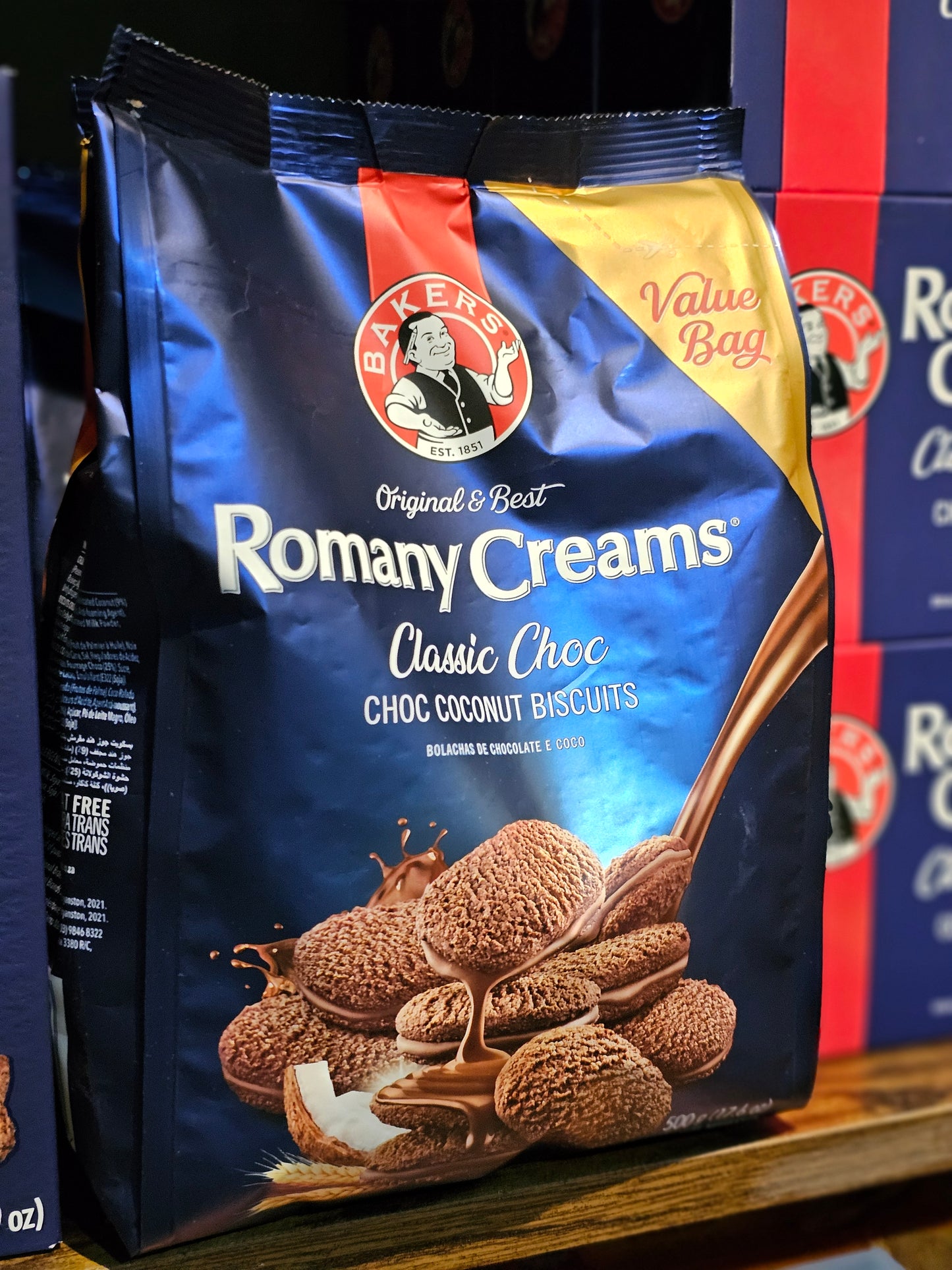 Bakers Romany Cream Choc Coconut, 500g