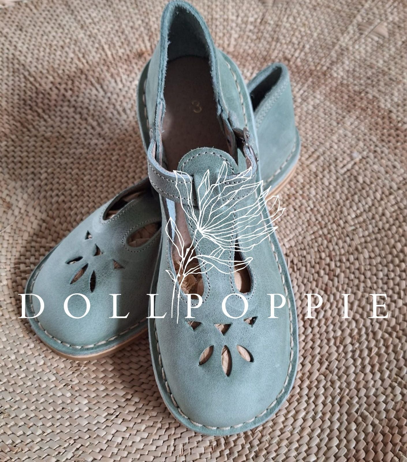 Dollpoppie - Mollie Sage green SIZE 5 IN STOCK