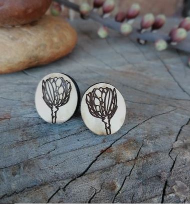 Earrings - Protea