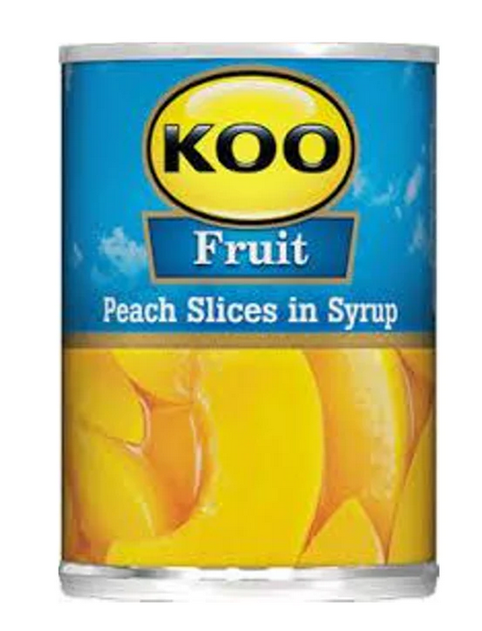 KOO Peach halves in Syrup, 410g