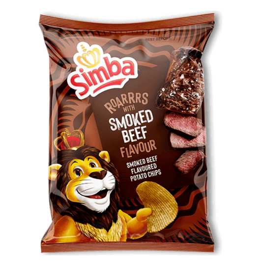 Simba Smoked Beef Flavored Potato Chips, 120g