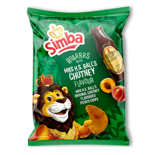 Simba Mrs. H.S. Ball's Chutney Flavor Potato Chips, 120g