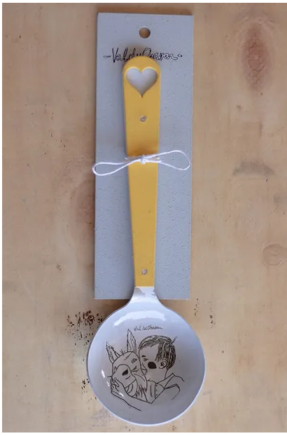 Large Dish spoon 28cm  Donkey