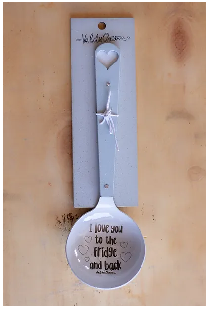 Large Dish spoon 28cm  I love you to the fridge