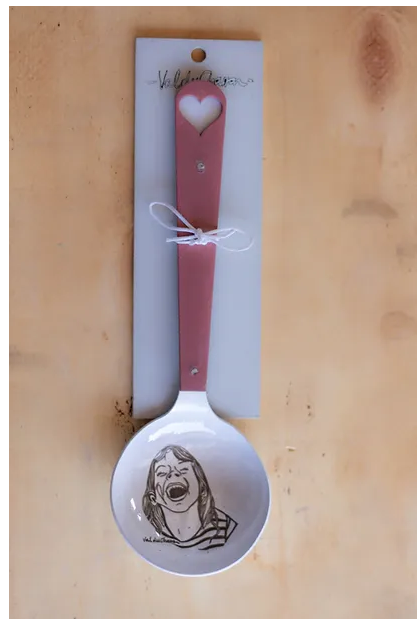 Large Dish spoon 28cm  Laughter