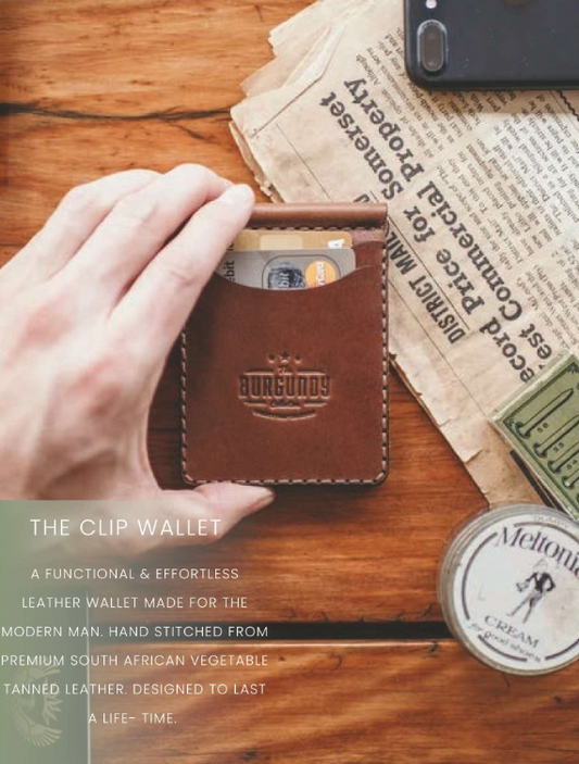 The clip wallet - Brown