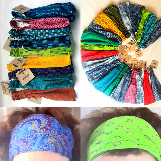 Shweshwe hairbands (mix of 6)