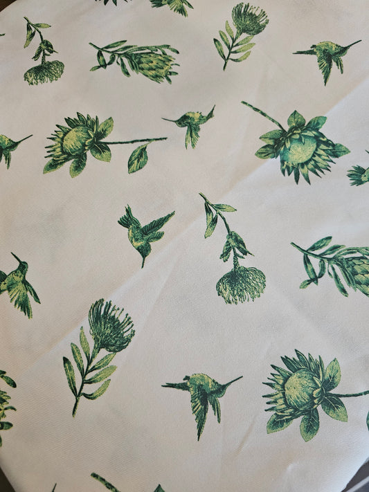 Large Cotton green protea Table cloth