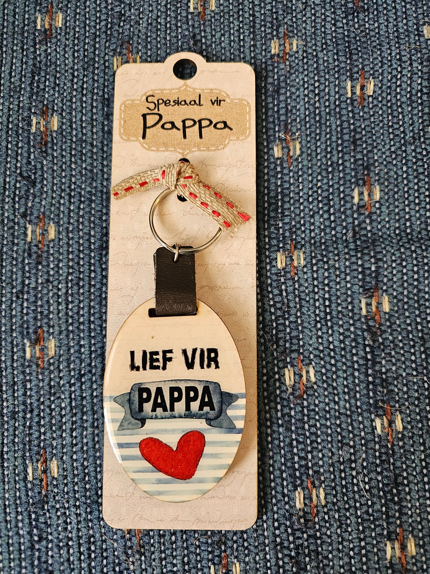 Oval keyring lief vir pappa