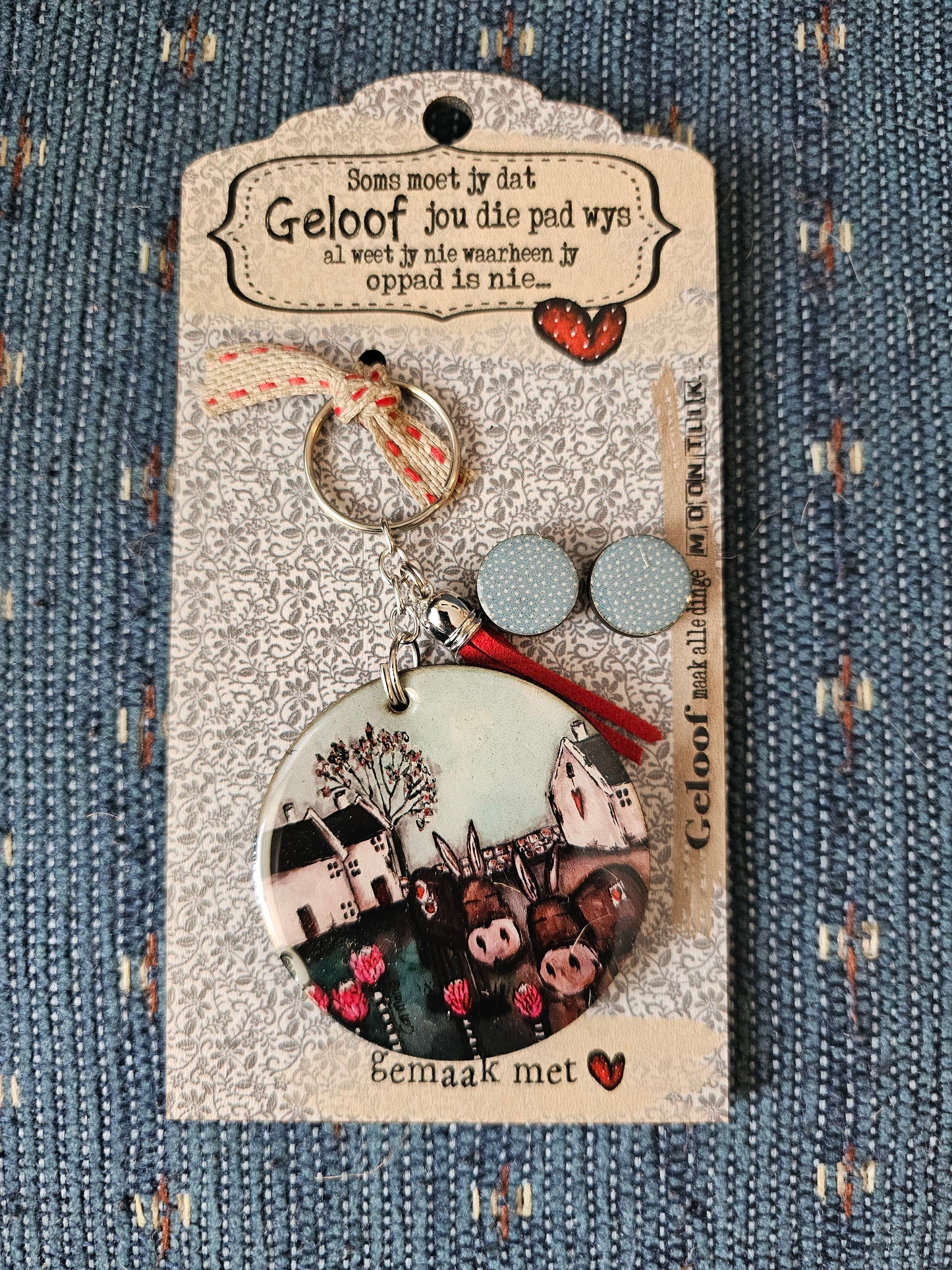 Keyring earing combo donkie