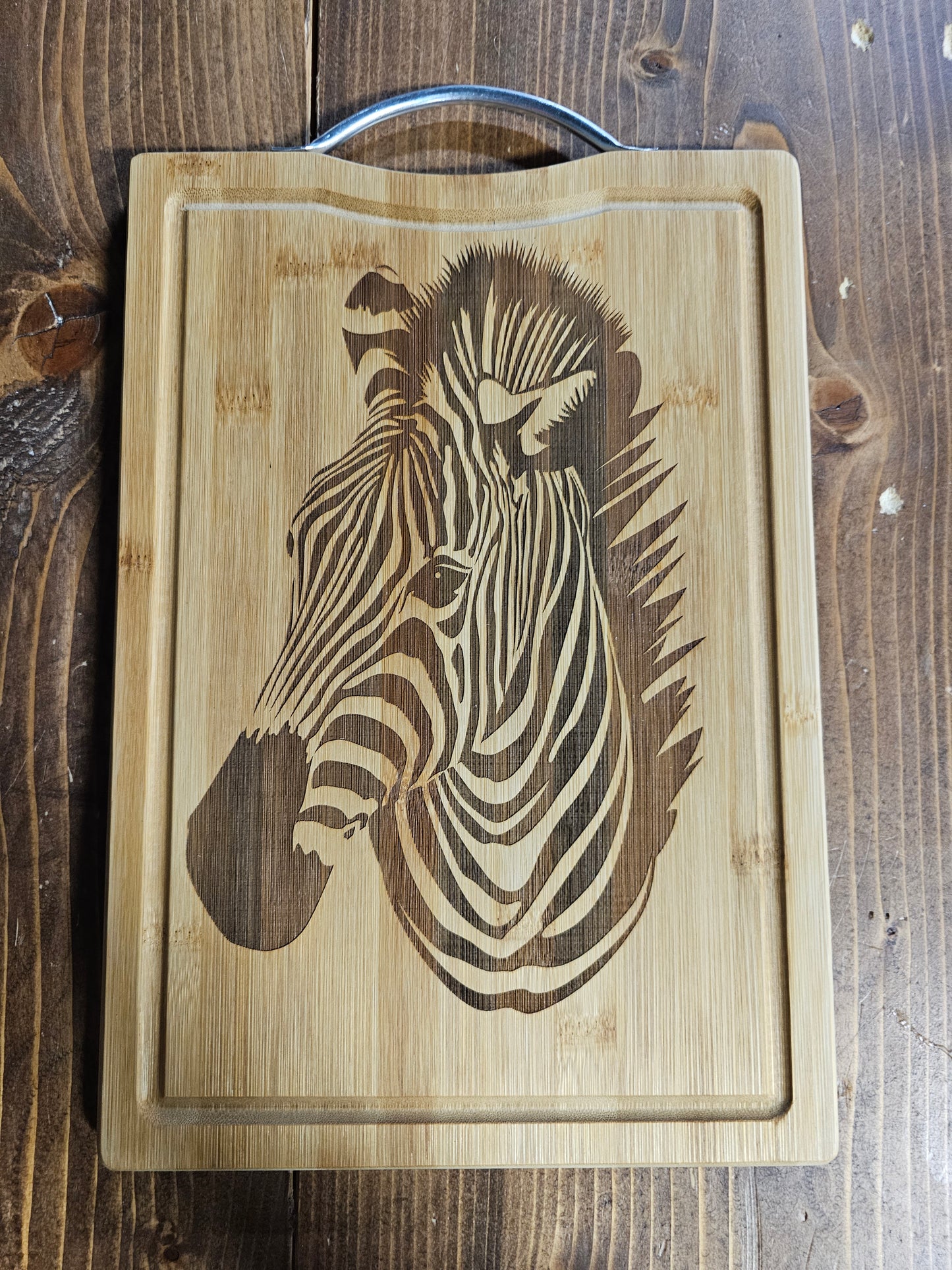 Bamboo cutting board - Zebra