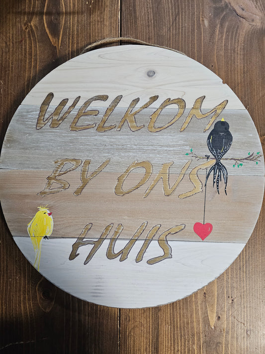 Welkom wall decor/Sign